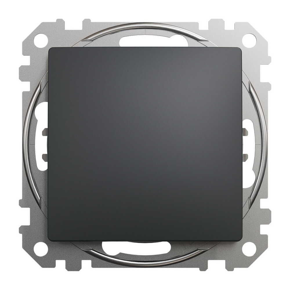 Кнопка на 2 напрямки Schneider Sedna Design чорна ( SDD114116 )